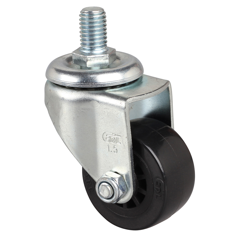 华体会网信誉好25
小型1.5英寸30kg丝口万向聚氨酯PU脚轮261315-2615-63