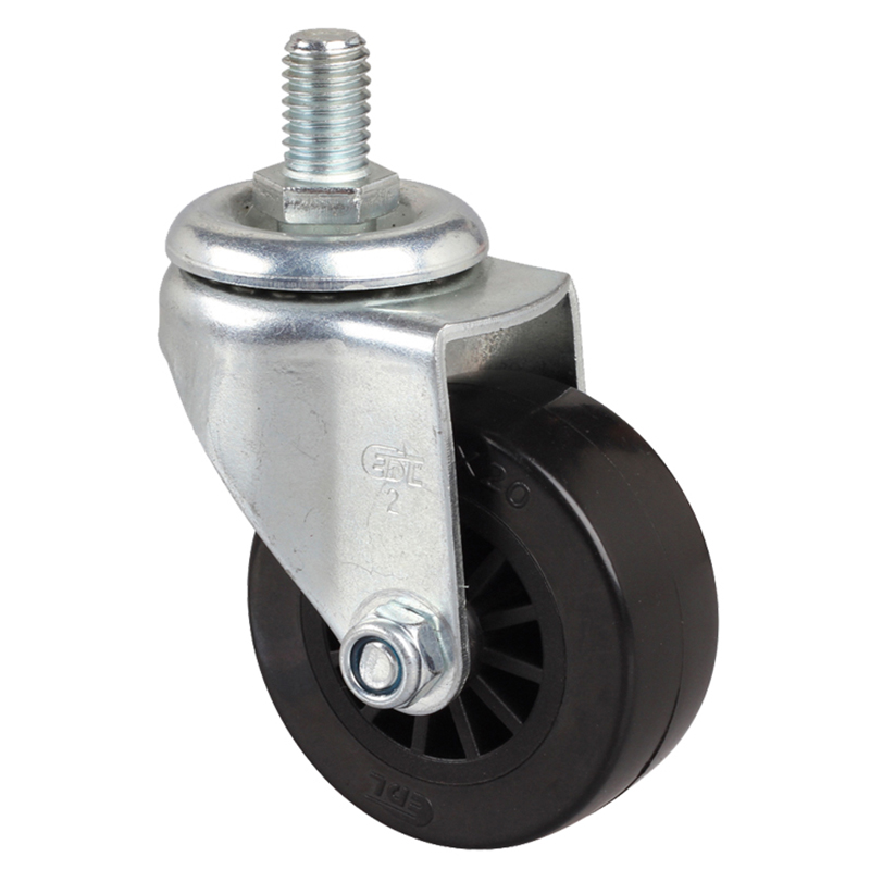 华体会网信誉好25
小型2英寸30kg丝口万向聚氨酯PU脚轮26132-262-63