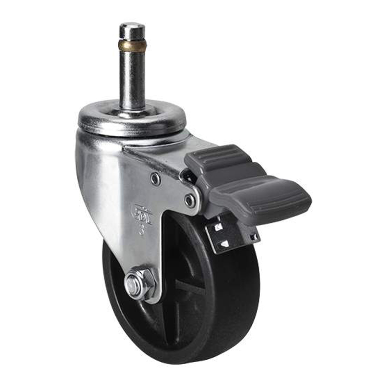 EDL Light 3'' 70kg Stem Brake PO caster 36163H-333-03