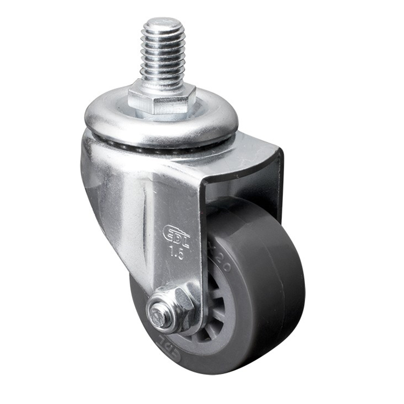 华体会网信誉好25
小型1.5英寸35kg丝口万向聚氨酯PU脚轮261315-2615-73