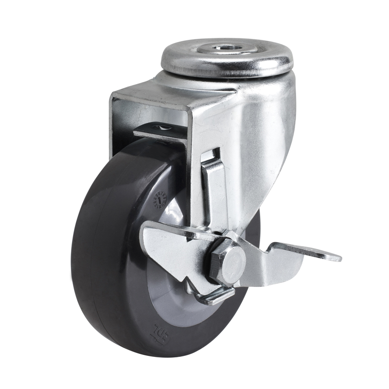 华体会网信誉好25
轻型3英寸60kg空颈侧刹聚氨酯PU脚轮36183C-363-64/C