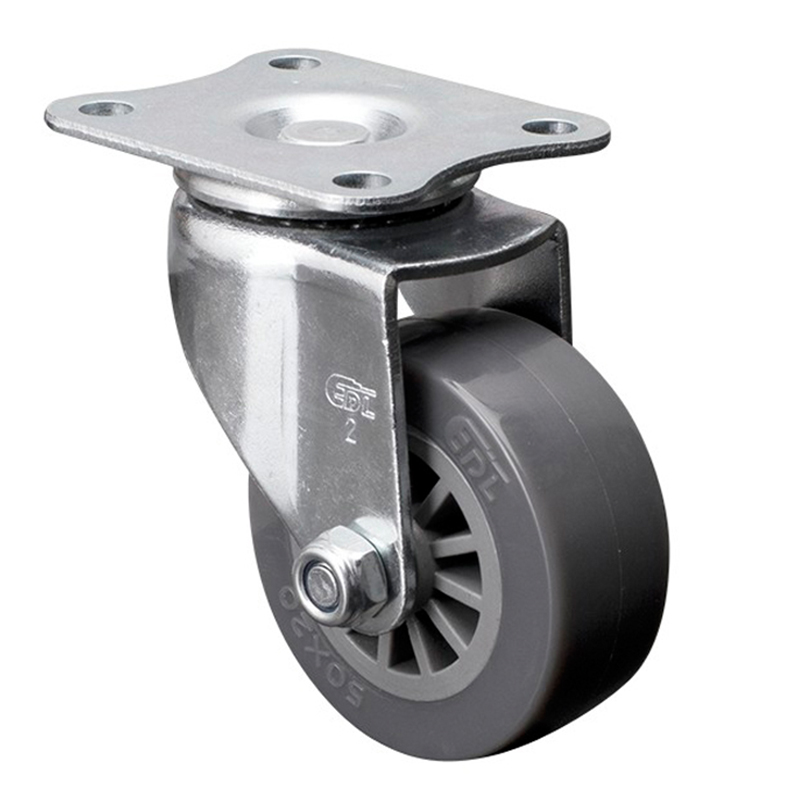 华体会网信誉好25
小型2英寸35kg平顶万向聚氨酯PU脚轮26112-262-73