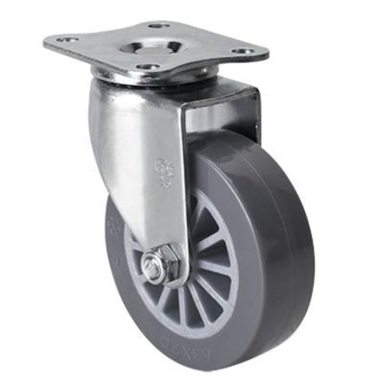 EDL Mini 2.5'' 35kg Plate Swivel PU Caster 261125-2625-73
