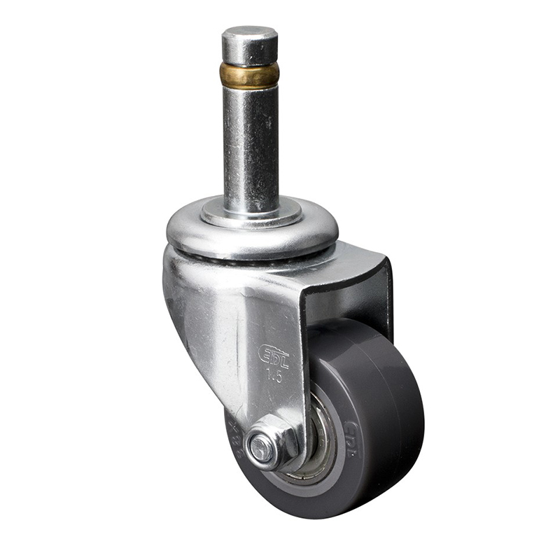 EDL Mini 1.5'' 40kg Stem Swivel PU Caster 261515-2615-76