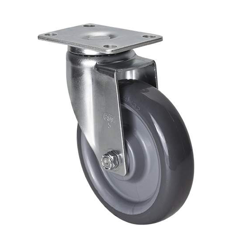 华体会网信誉好25
中型5英寸130Kg平顶万向聚氨酯PU脚轮50115-505-75