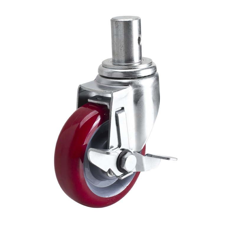 华体会网信誉好25
中型4英寸130Kg插杆侧刹高强度聚氨酯TPU脚轮50164C-504-85/C