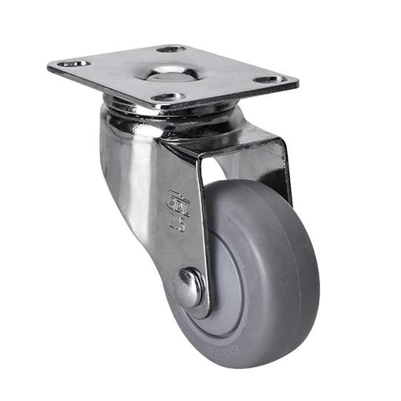 EDL Light 2.5'' 70kg Plate Swivel TPE Caster 372125-3725-57