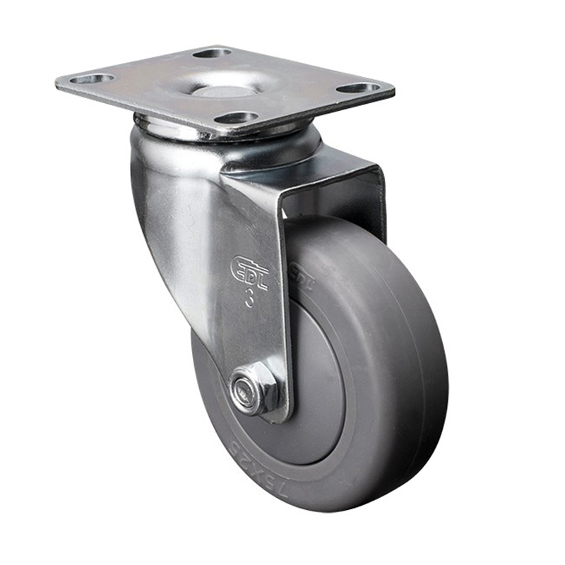 EDL Light 3'' 70kg Plate Swivel  TPE Caster 37113-373-57