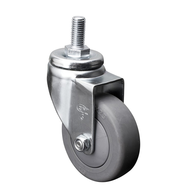 EDL Light 3'' 70kg Threaded Swivel TPE Caster 37133-373-57