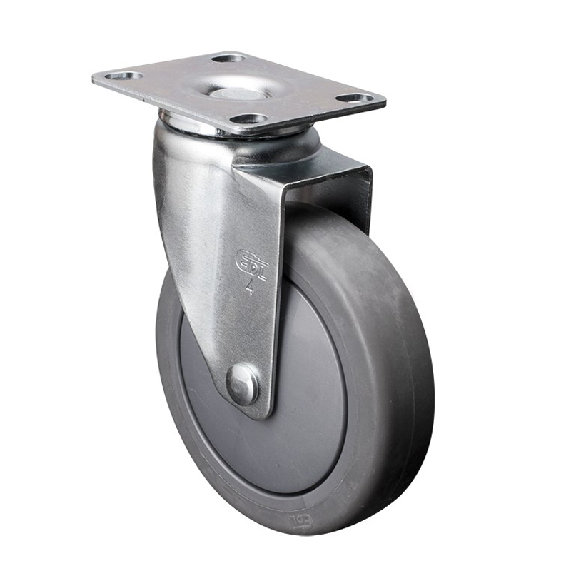 EDL Light 4'' 70kg Plate Swivel  TPE Caster 37114-374-57