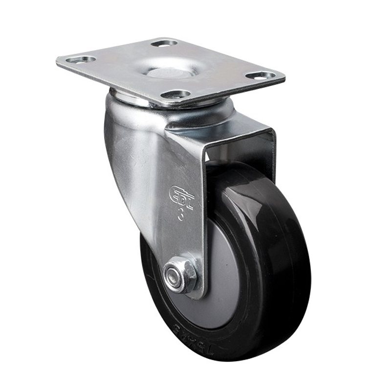 EDL Light 3'' 70kg Plate Swivel  PU Caster 37113-373-67