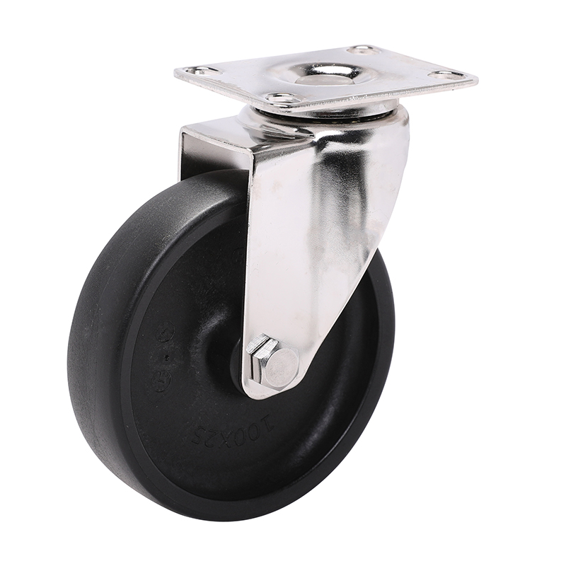 EDL Stainless Steel Light 4'' 70kg Plate Swivel PO Caster S34714-S344-03
