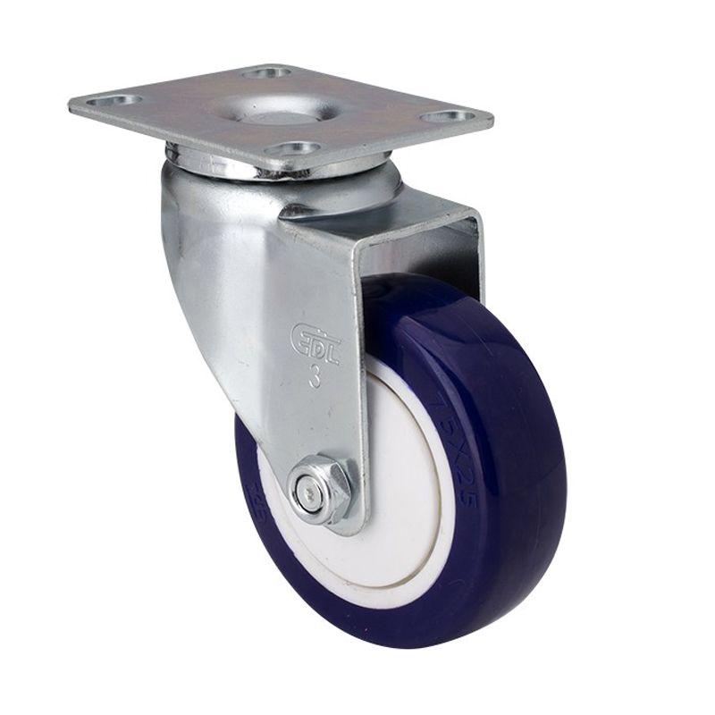 EDL Light 3'' 80kg Plate Swivel  TPU Caster 37113-373-87