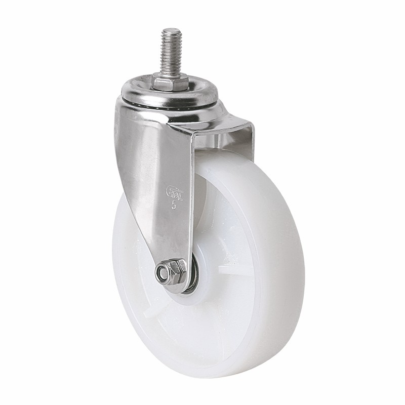 EDL Stainless Steel Medium 5'' 150kg Threaded Swivel TPA Caster S54735-S545-26