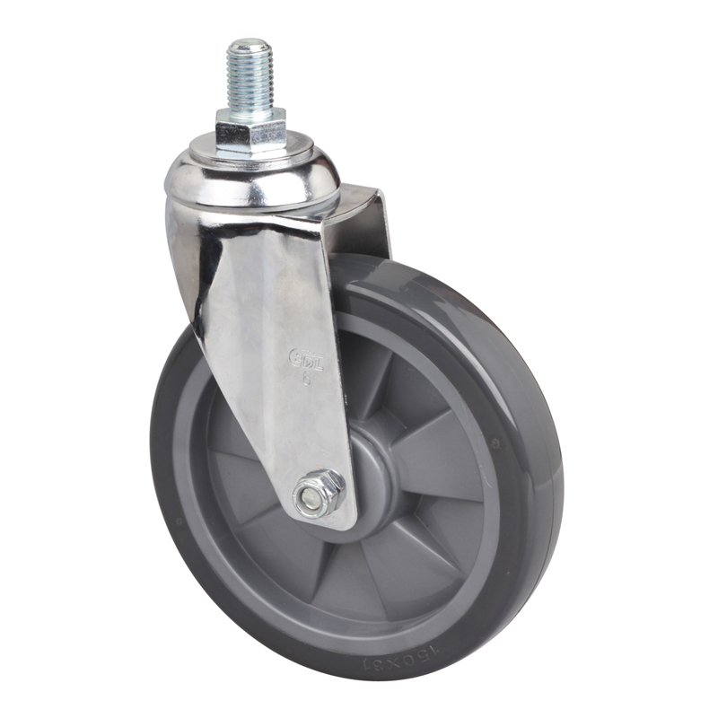 EDL Medium 6'' 130Kg Threaded Swivel PU Caster  57236-576-77