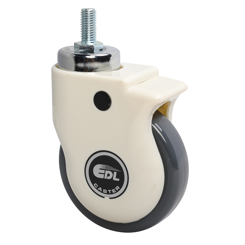 EDL 4'' 80kg Threaded Swivel PU Medical Caster E37134-E374-77