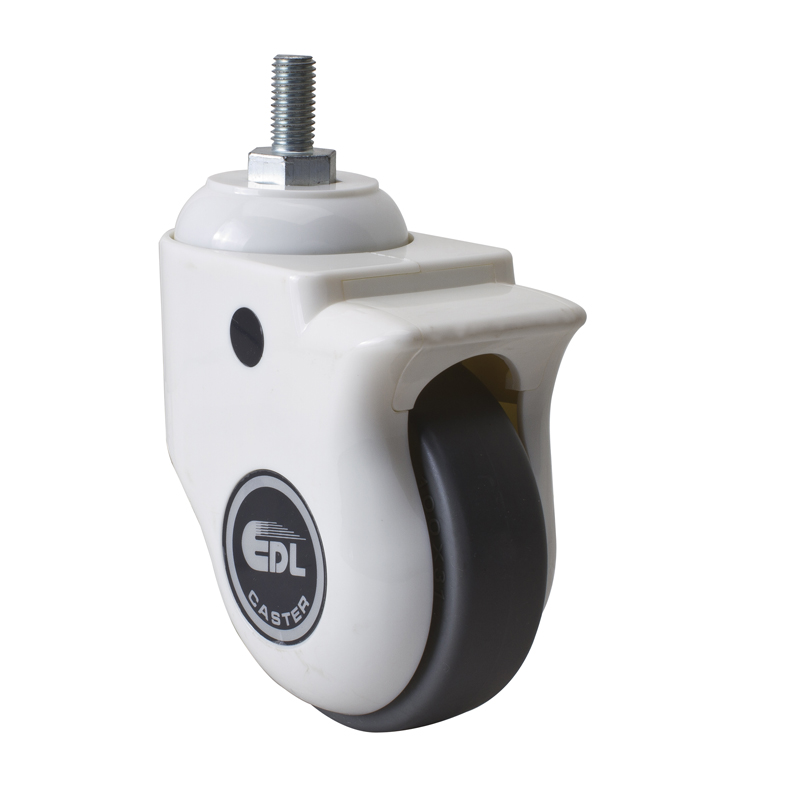 EDL 4'' 110kg Threaded Swivel TPE Medical Caster E57134-E574-57