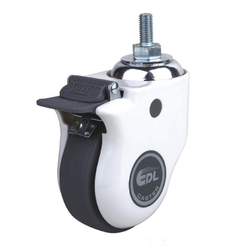 EDL 4'' 110kg Threaded Brake TPE Medical Caster E57144H-E574-57