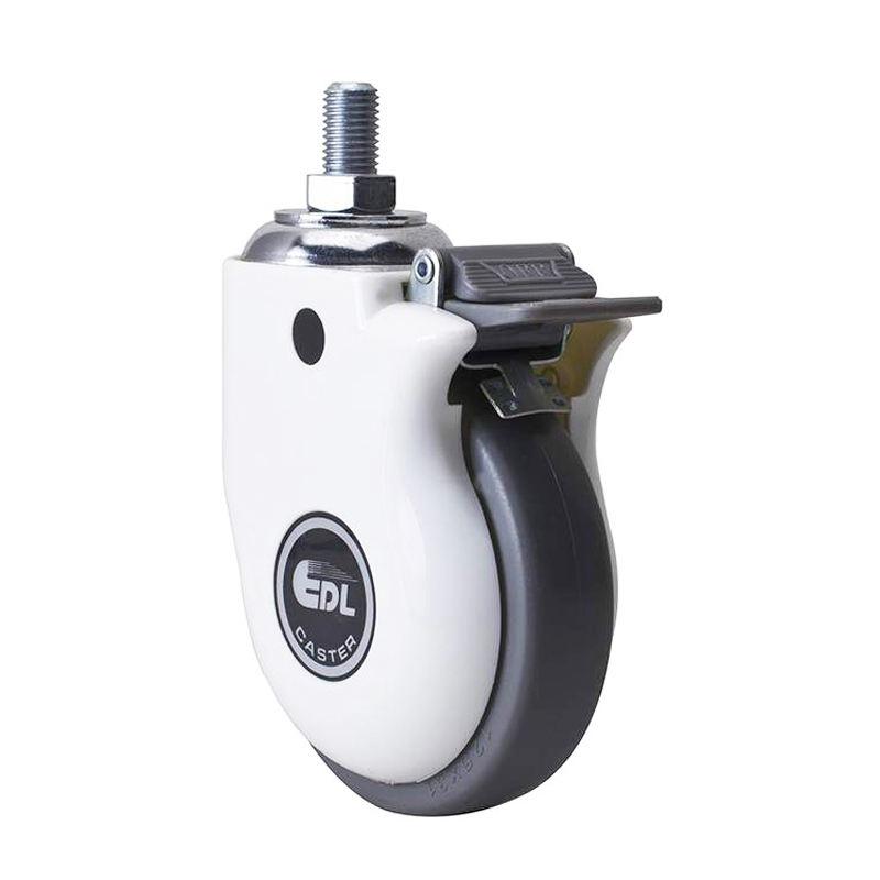 EDL 5'' 110kg Threaded Brake TPE Medical Caster E57145H-E575-57