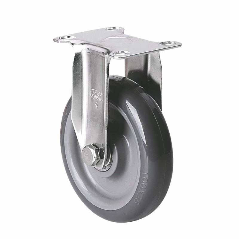 EDL Stainless Steel Light 4'' 70kg Rigid PU Caster S34704-S344-76