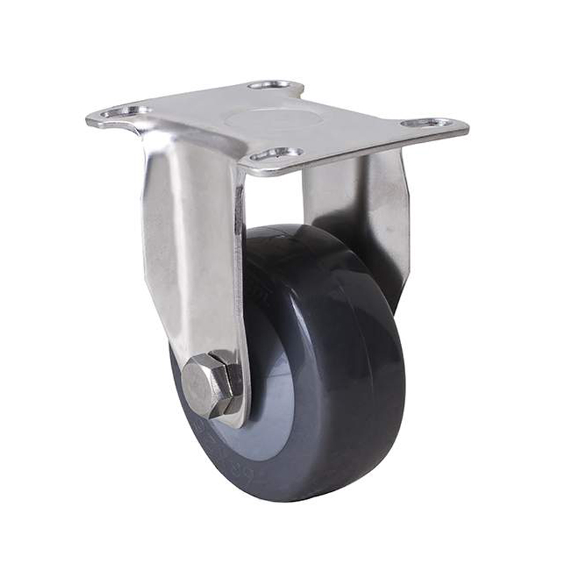 EDL Stainless Steel Light 2.5'' 70kg Rigid PU Caster S347025-S3425-74