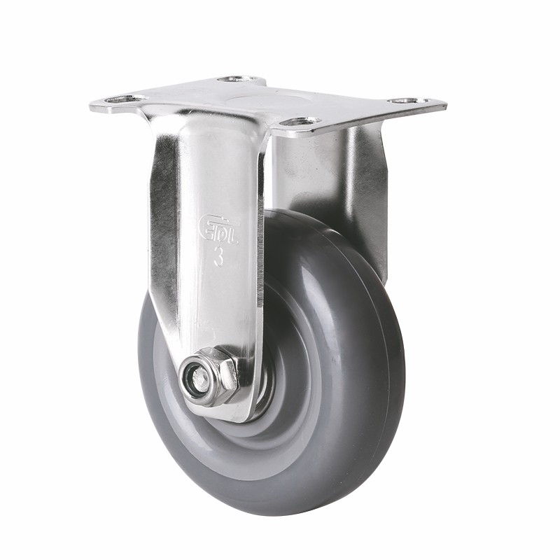 EDL Stainless Steel Light 3'' 70kg Rigid PU Caster S34703-S343-76