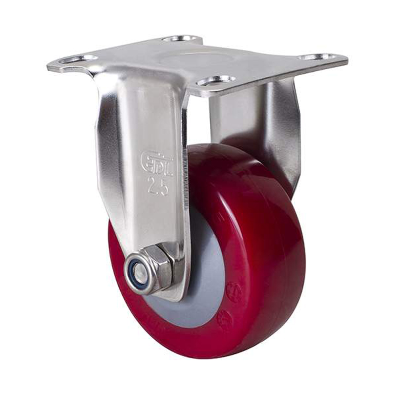 EDL Stainless Steel Light 2.5'' 70kg Rigid TPU Caster S347025-S3425-84