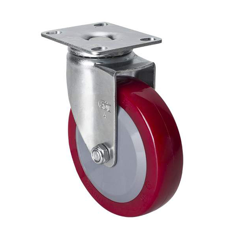 EDL Light 4'' 70kg Plate Swivel TPU caster 36114-364-84