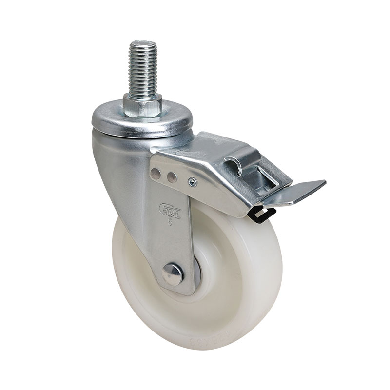 华体会网信誉好25
中型5英寸200kg丝杆铁双刹聚烯烃PO脚轮 66145L-665-06