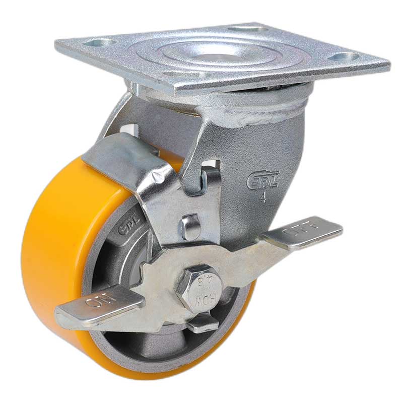 华体会网信誉好25
重型4英寸400kg万向侧刹高强度聚氨酯铝芯(TPU)脚轮73124C-734-86A/C