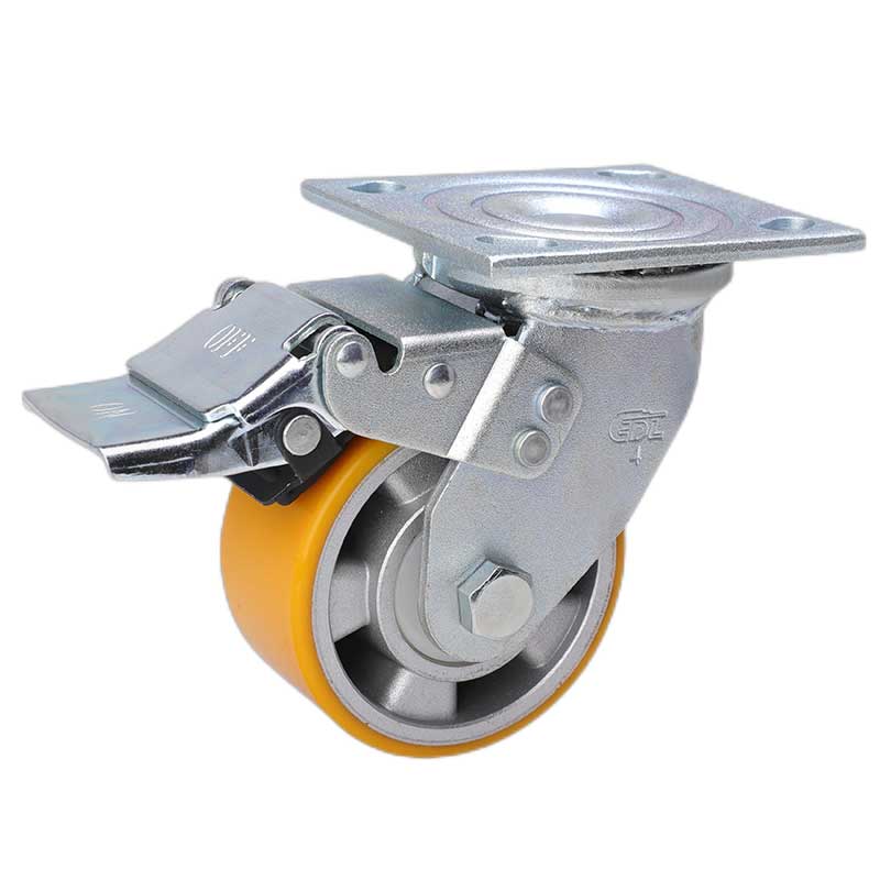 华体会网信誉好25
重型4英寸400kg万向铁双刹高强度聚氨酯铝芯(TPU)脚轮73124L-734-86A