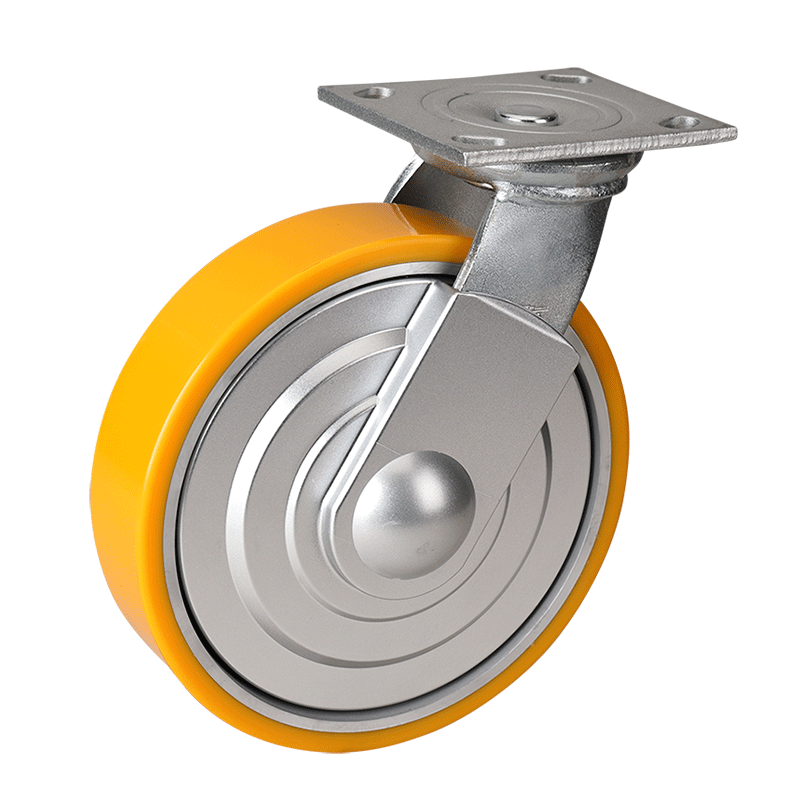 EDL Anti-winding Heavy 8''450Kg Plate Swivel TPU Caster L73118-L738-86A