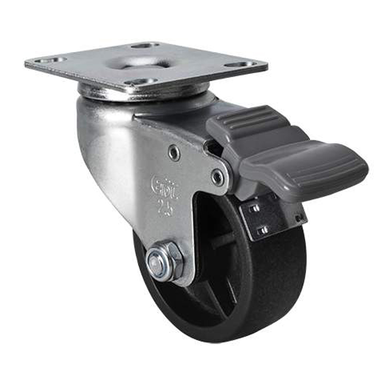 EDL Light 2.5'' 70kg Plate Brake PO Caster 361225H-3325-03