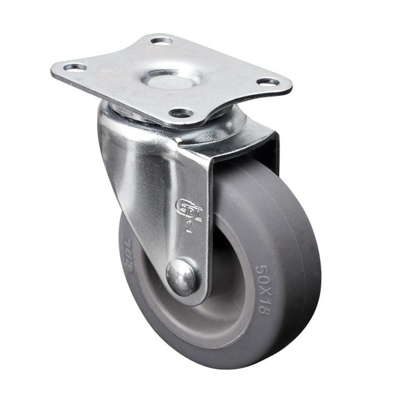 EDL Mini 2'' 30kg Plate Swivel TPE Caster 20112-202-52