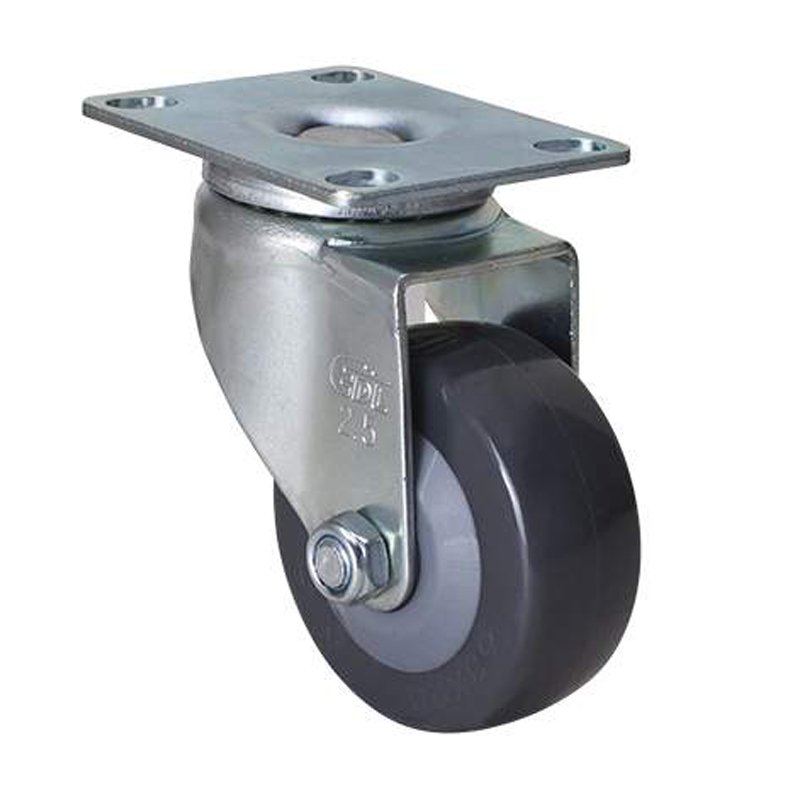 EDL Light 2.5'' 70kg Plate Swivel PU Caster 361125-3625-74