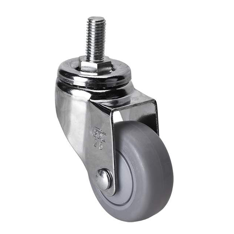 EDL Light 2.5'' 70kg Threaded Swivel TPE Caster 372325-3725-57