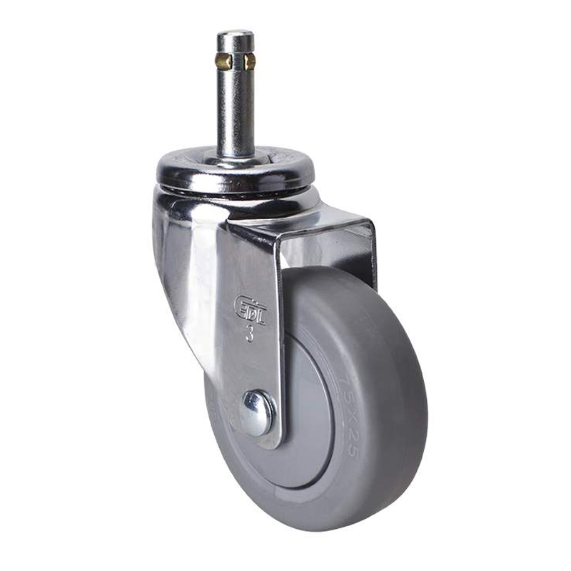 EDL Light 3'' 70kg Stem Swivel TPE Caster 37253-373-57