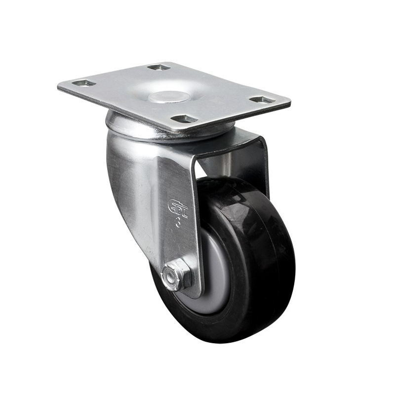 EDL Medium 3'' 110Kg Plate Swivel PU Caster 57113-573-67