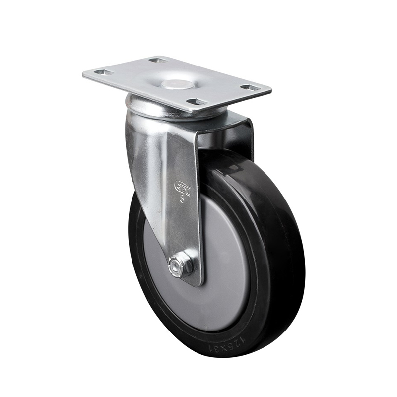 EDL Medium 5'' 110Kg Plate Swivel PU Caster 57115-575-67