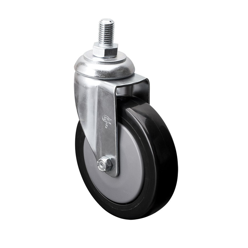 EDL Medium 5'' 110Kg Threaded Swivel PU Caster 57135-575-67