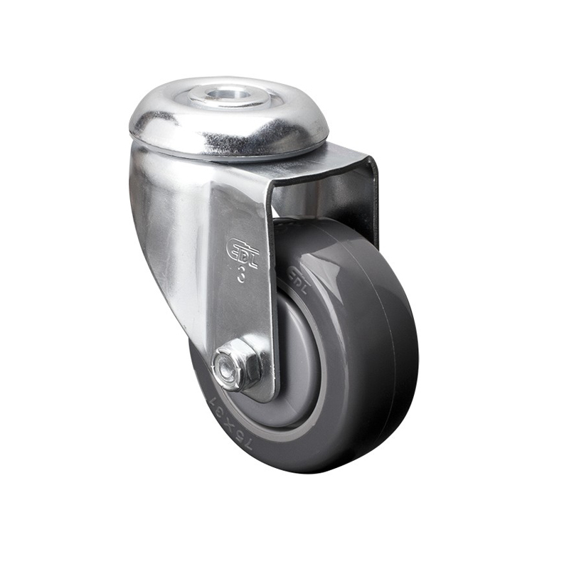 EDL Medium 3'' 130Kg Bolt Hole Swivel PU Caster 57173-573-77