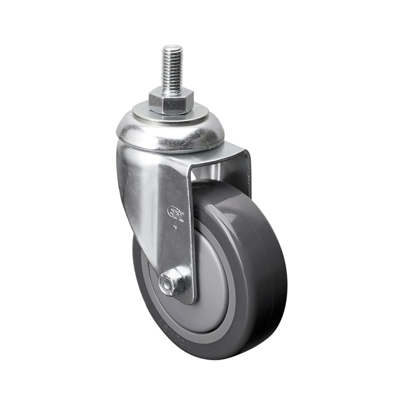 EDL Medium 4'' 130Kg Threaded Swivel PU Caster 57134-574-77