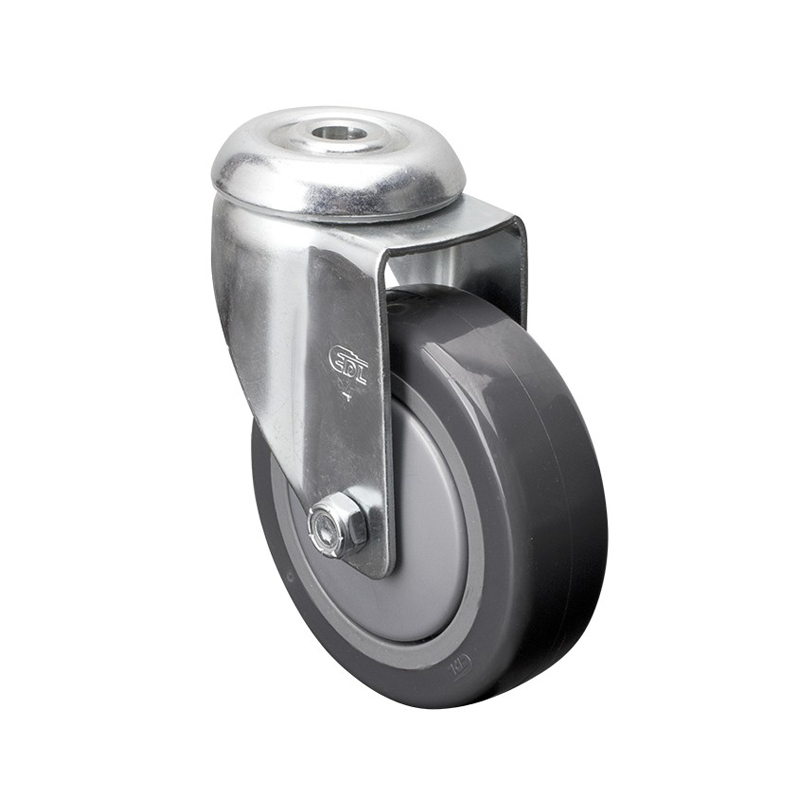 EDL Medium 4'' 130Kg Bolt Hole Swivel PU Caster 57174-574-77