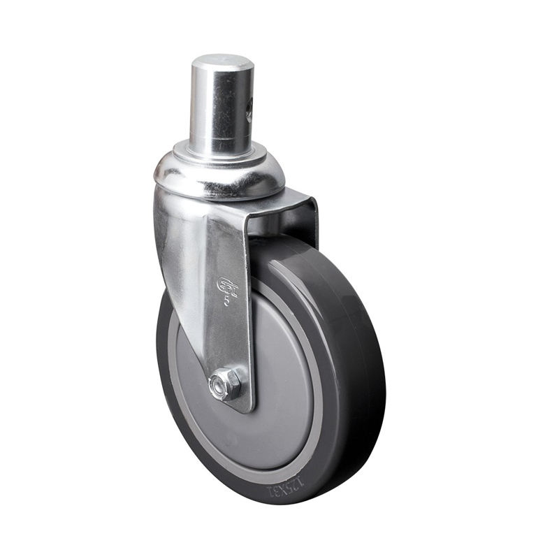 EDL Medium 5'' 130Kg Stem Swivel PU Caster 57155-575-77