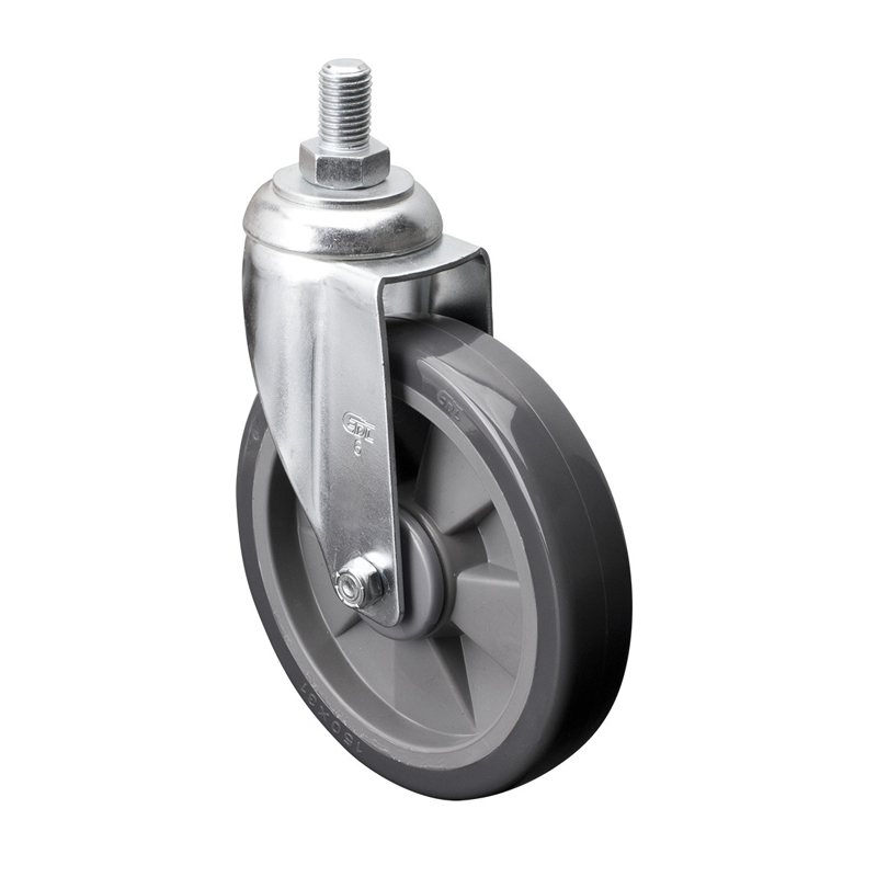 EDL Medium 6'' 130Kg Threaded Swivel PU Caster 57136-576-77
