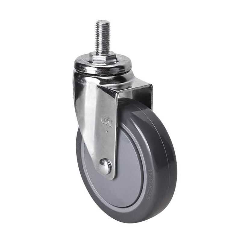 EDL Light 4'' 80kg Threaded Swivel PU Caster 37234-374-77