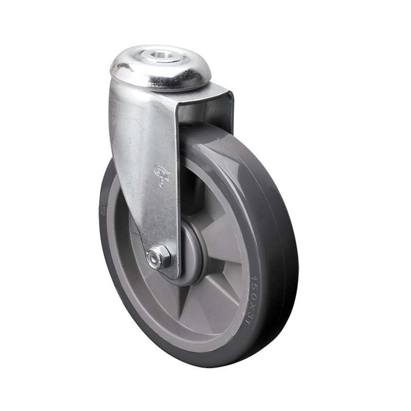 EDL Medium 6'' 130Kg Bolt Hole Swivel PU Caster 57176-576-77
