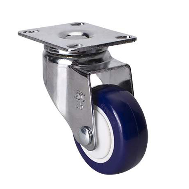 EDL Light 2.5'' 80kg Plate Swivel TPU Caster 372125-3725-87