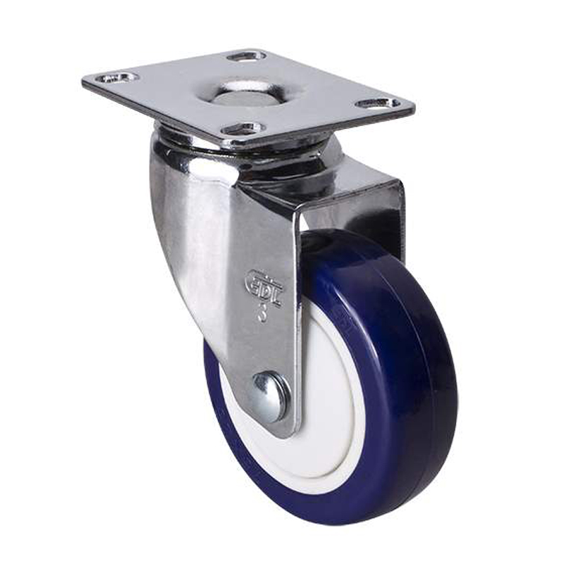 EDL Light 3'' 80kg Plate Swivel TPU Caster 37213-373-87