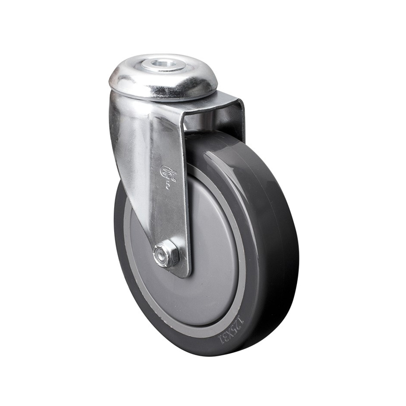 EDL Medium 5'' 130Kg Bolt Hole Swivel PU Caster 57175-575-77
